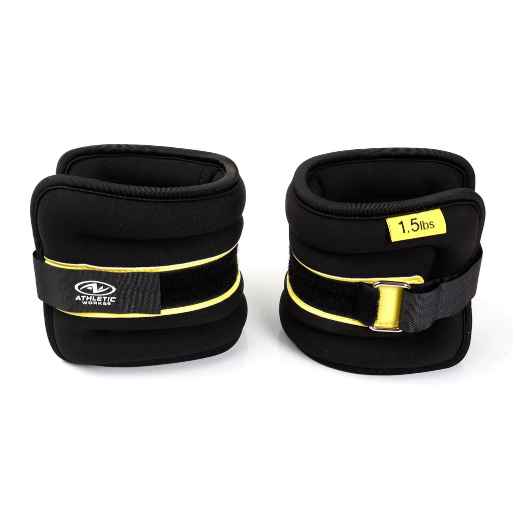 5lb Pair Ankle & Wrist Weights 2.5 lbs Each Adjustable Strap R25215