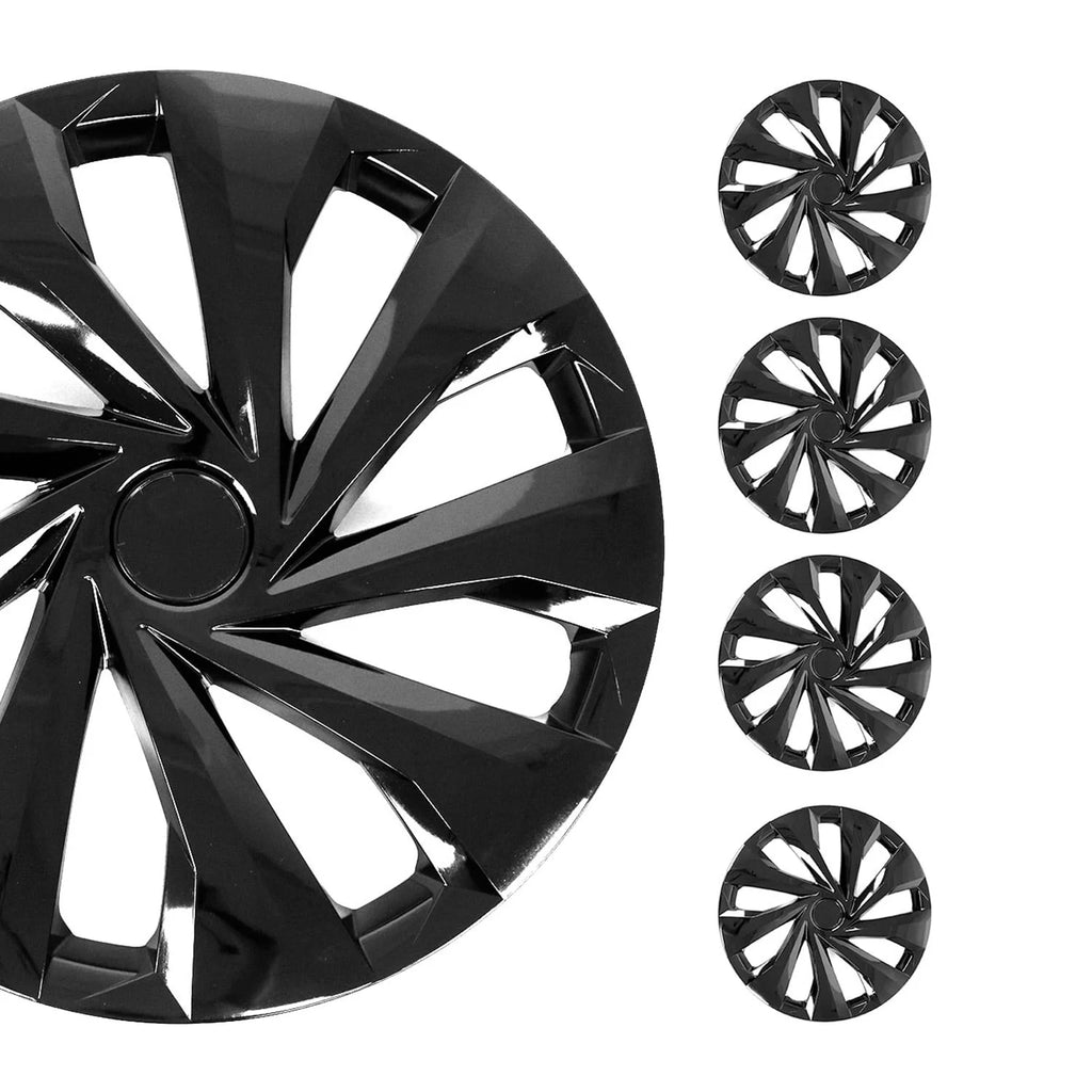 15 Inch Black Wheel Rim Covers Hubcaps X534192