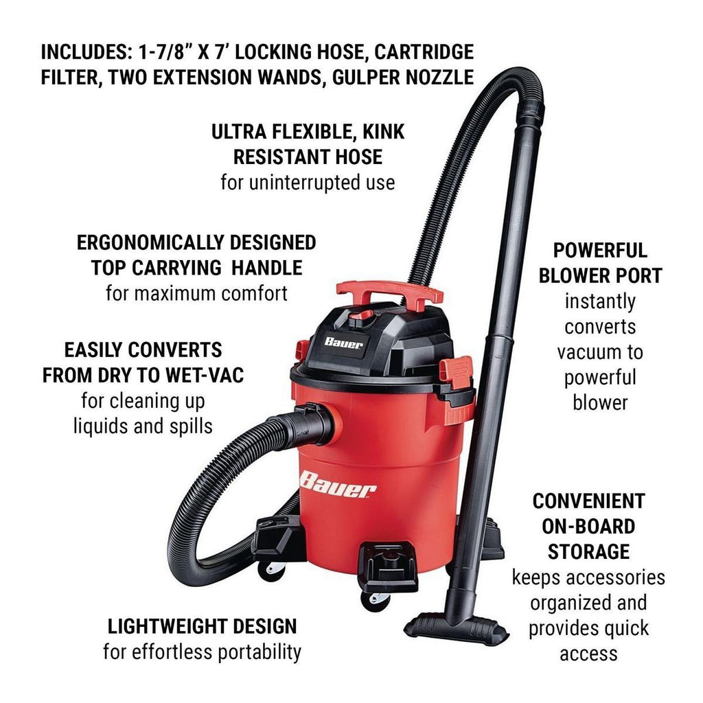 6 Gallon 4 Peak HP Wet/Dry Vacuum Z606326