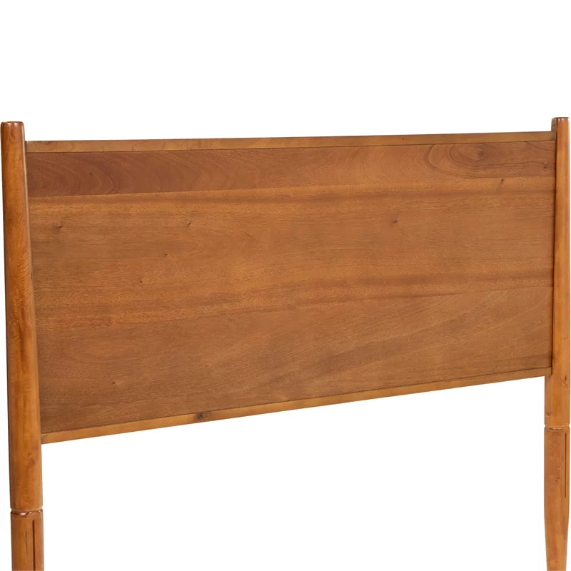 Solid Wood Full Platform Bed in Oak Z6728