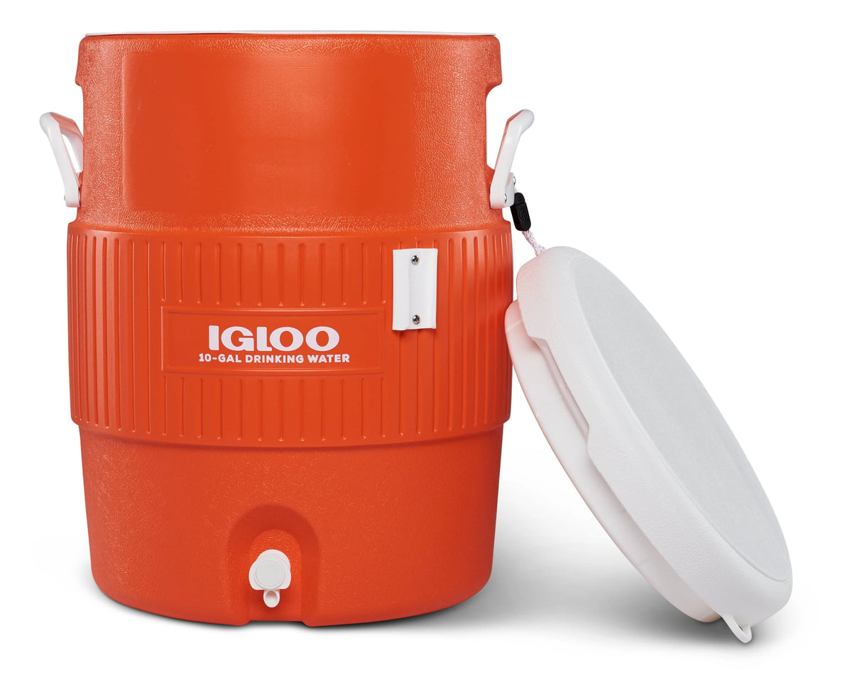 10-Gallon Seat Top Water Jug with Cup Dispenser N213388