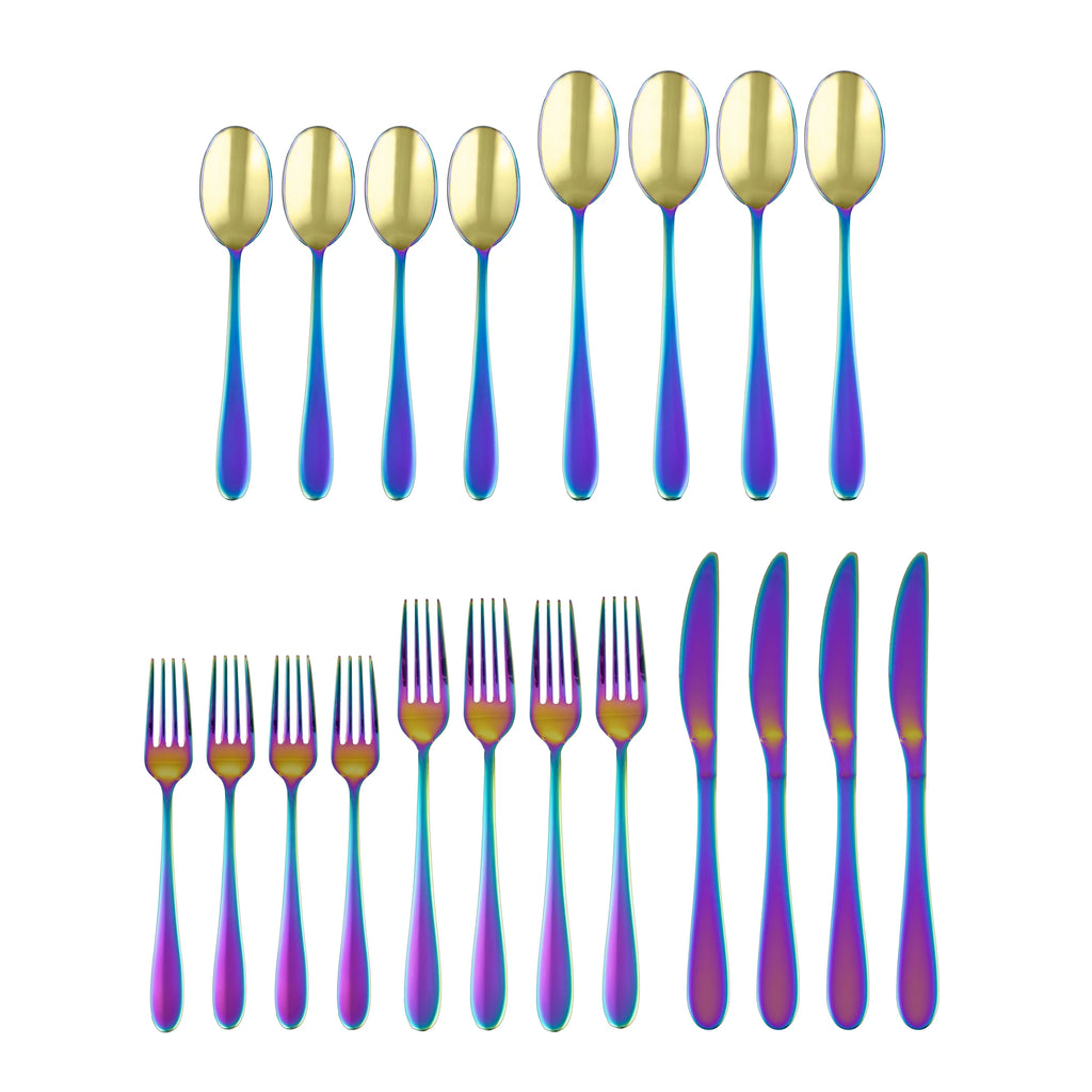 Black 20-Piece Flatware Set E761416