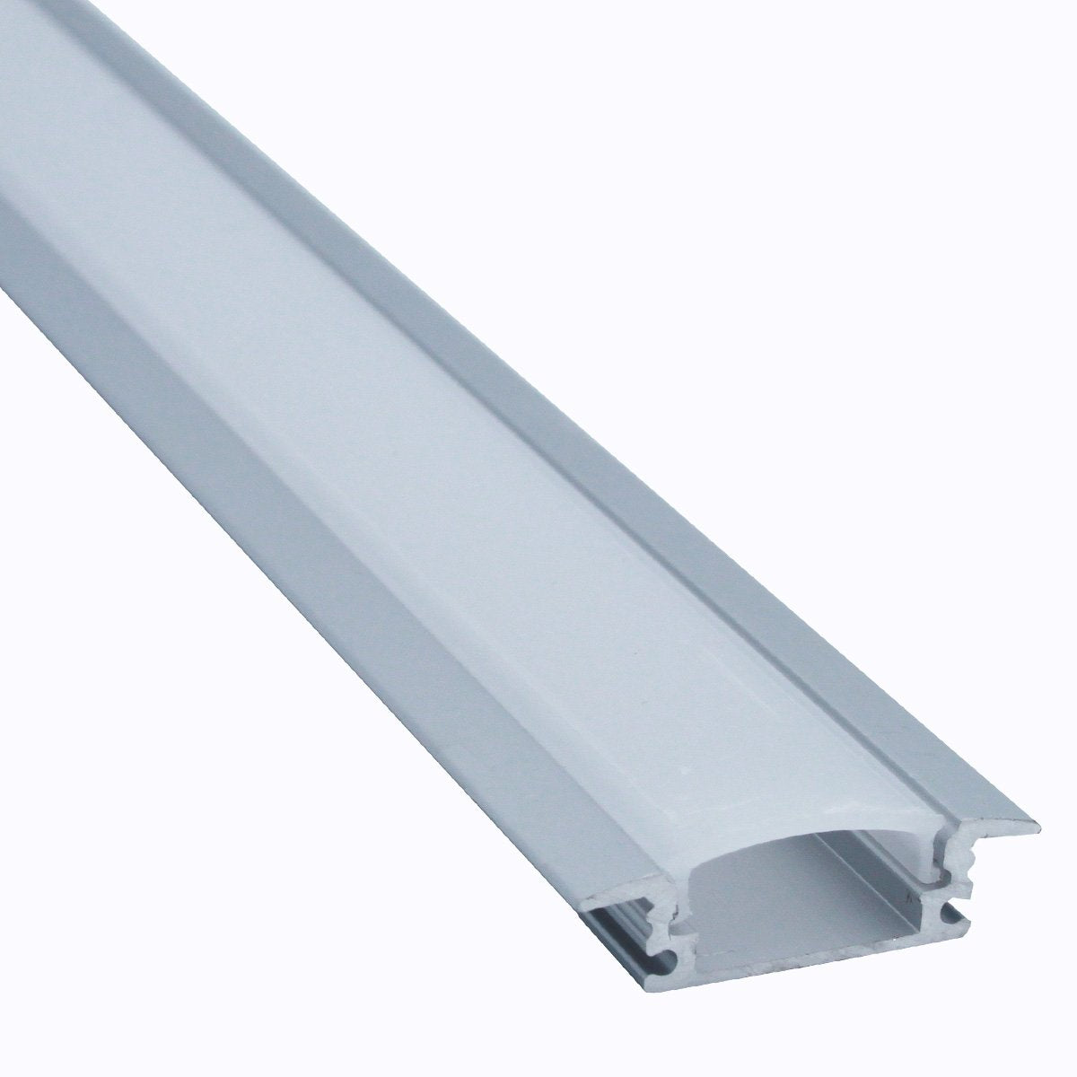 10 Pack Recess Aluminum Channels for LED Strips 1 Meter Frosted Diffused I779