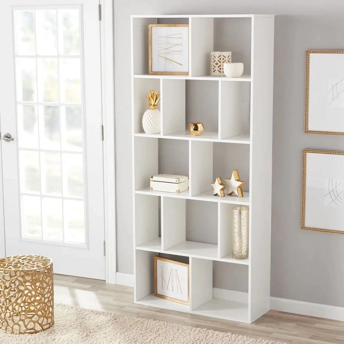 12 Cube Espresso Bookcase A478