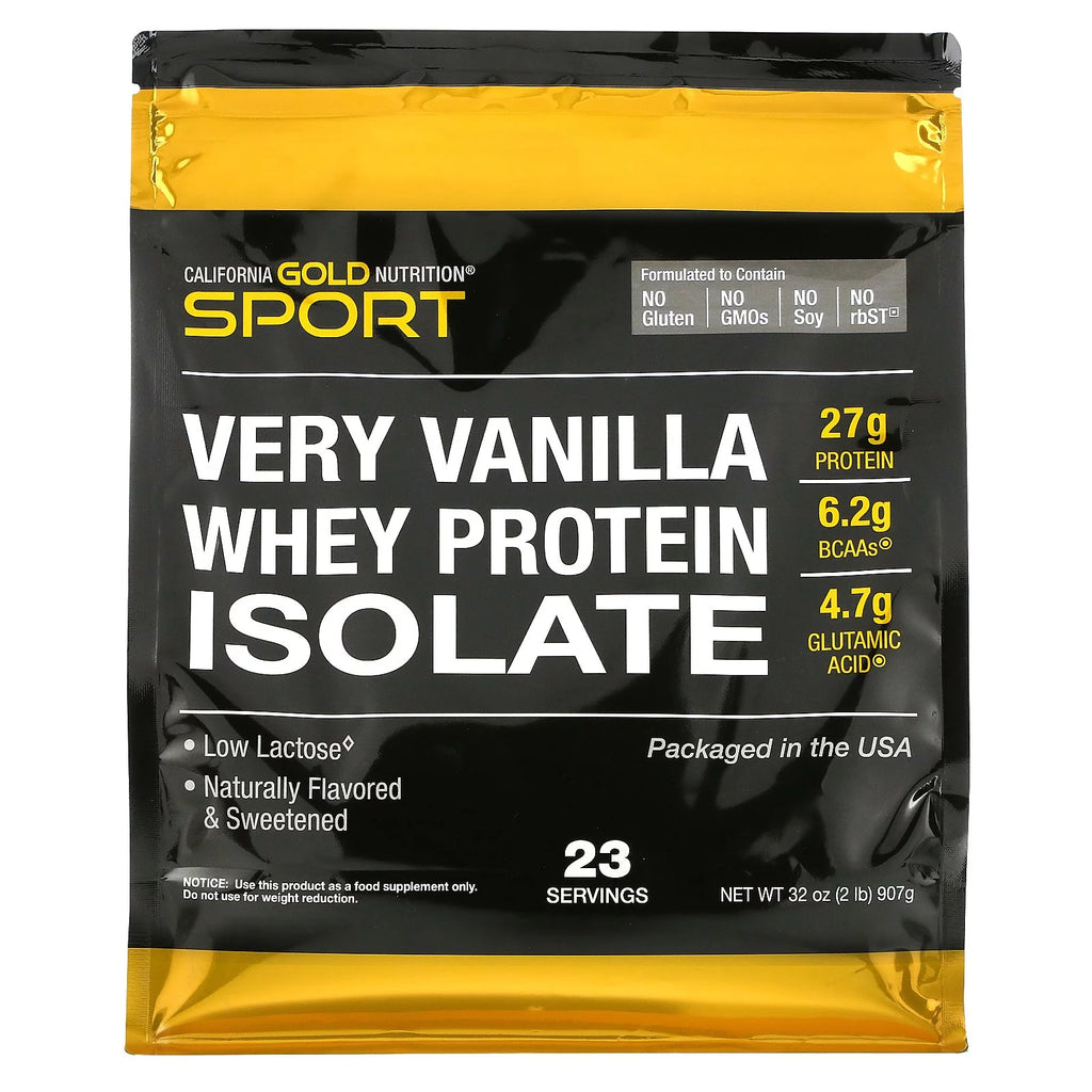 100% Whey Protein Isolate, Very Vanilla Flavor, 2 lbs (907 g) C682024