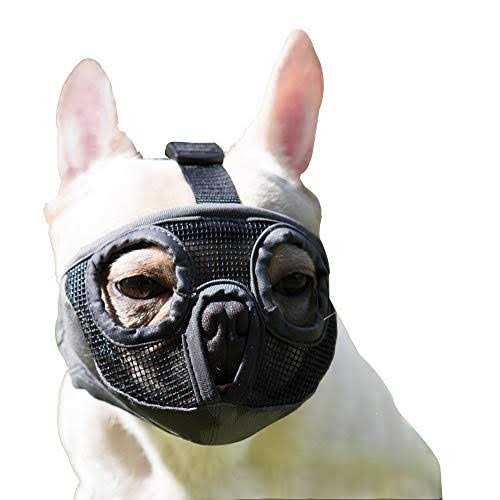 Adjustable Breathable Mesh Short Snout Dog Muzzle X598