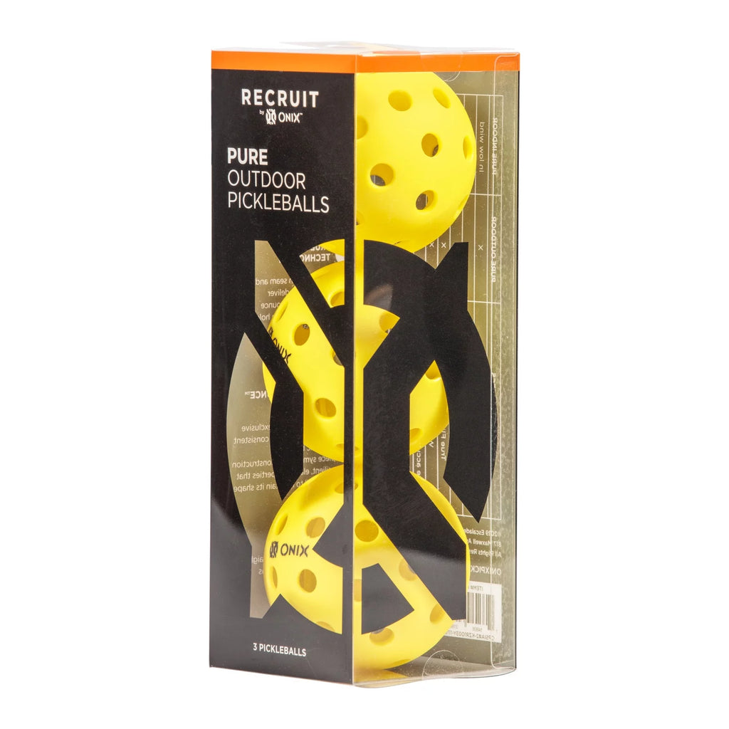 Yellow 3-Pack Outdoor Pickleball Balls M33504