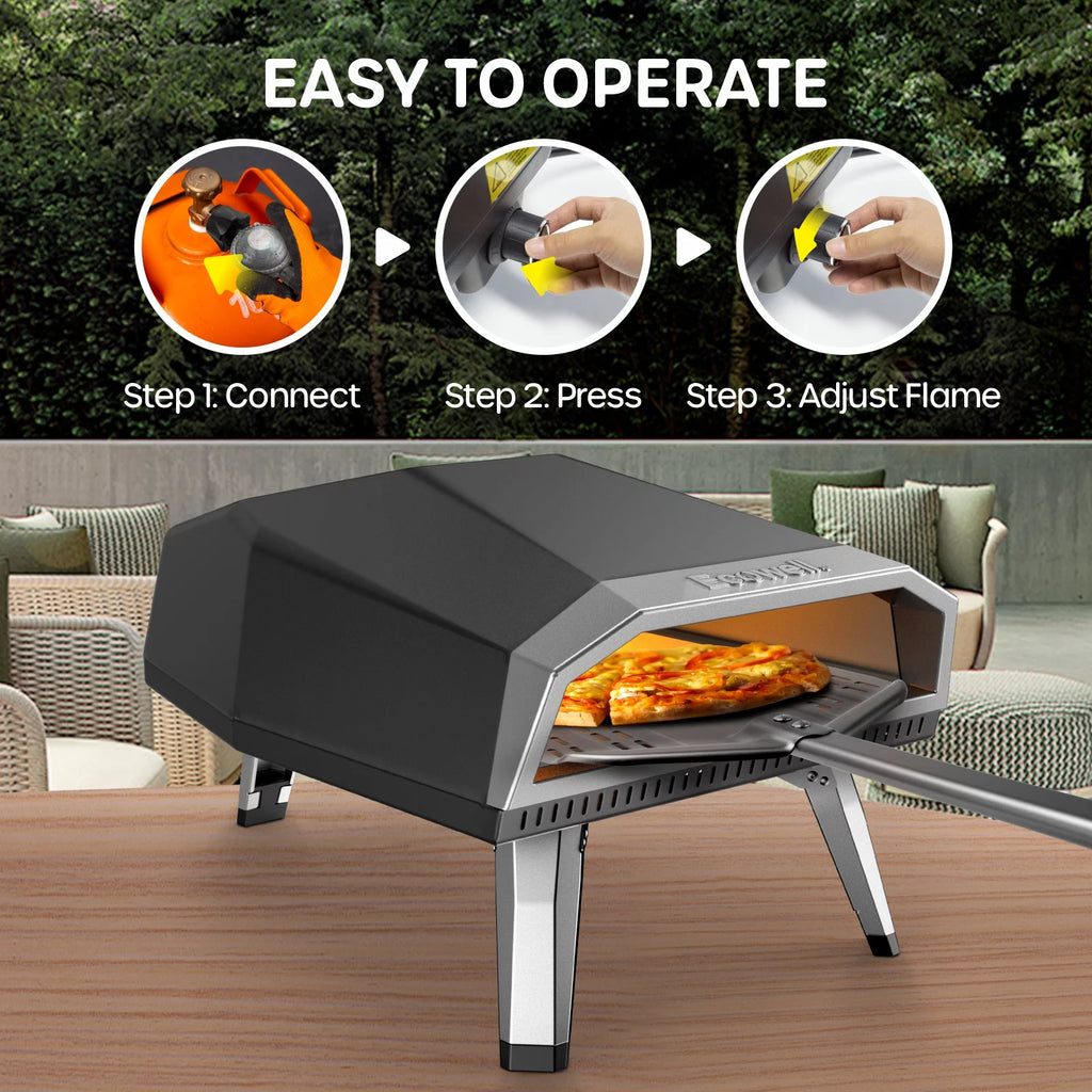 12” Gas Outdoor Pizza Oven and Accessories D928
