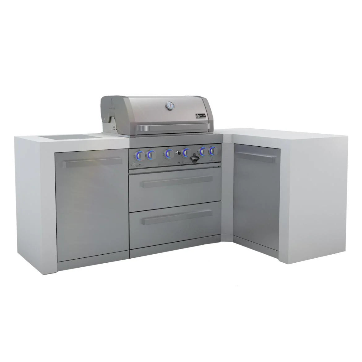 400 Deluxe Island Grill with 90 Degree Corner J21572