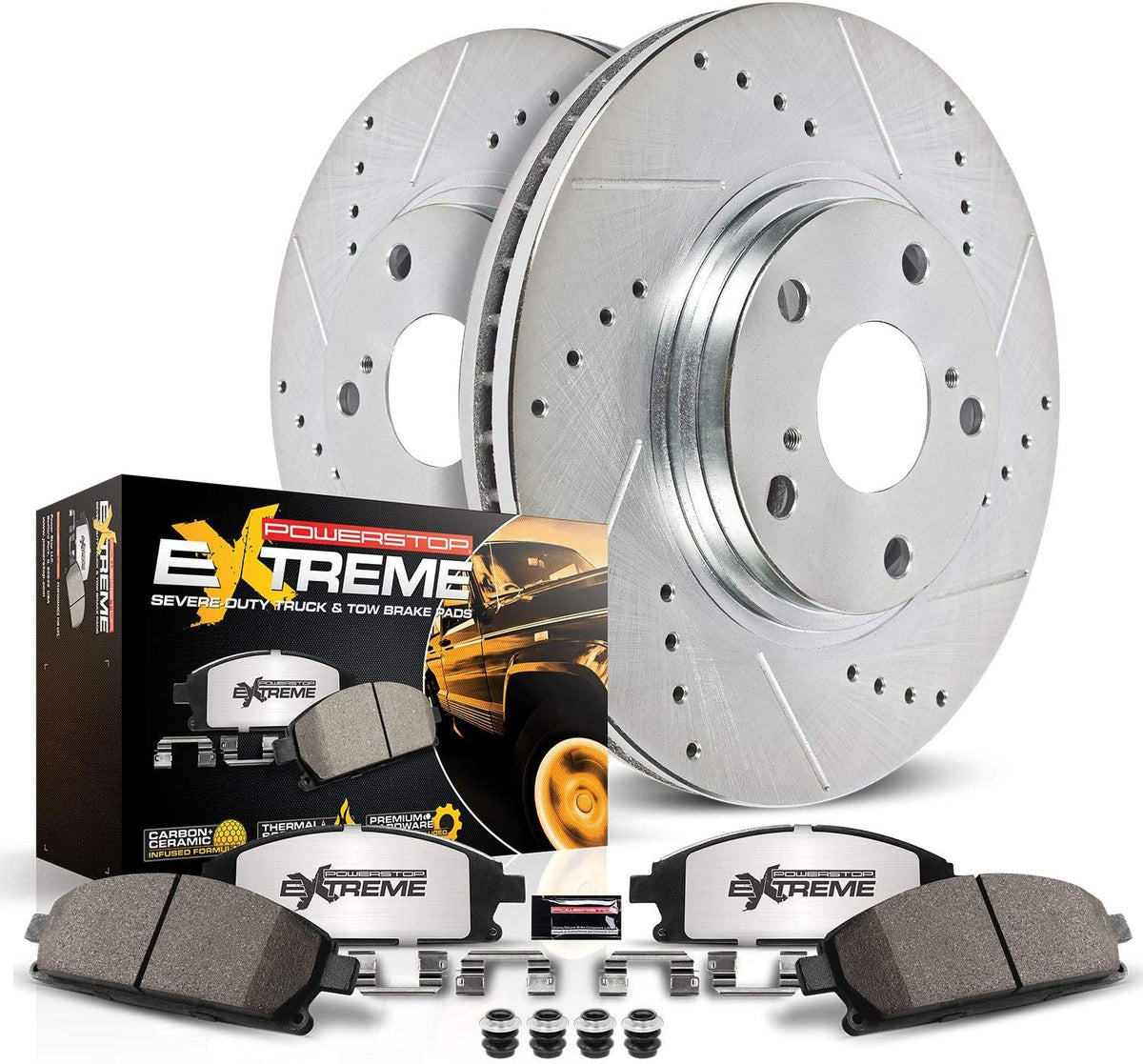 Rear Z36 Truck & Tow Carbon Fiber Ceramic Brake Kit T28608