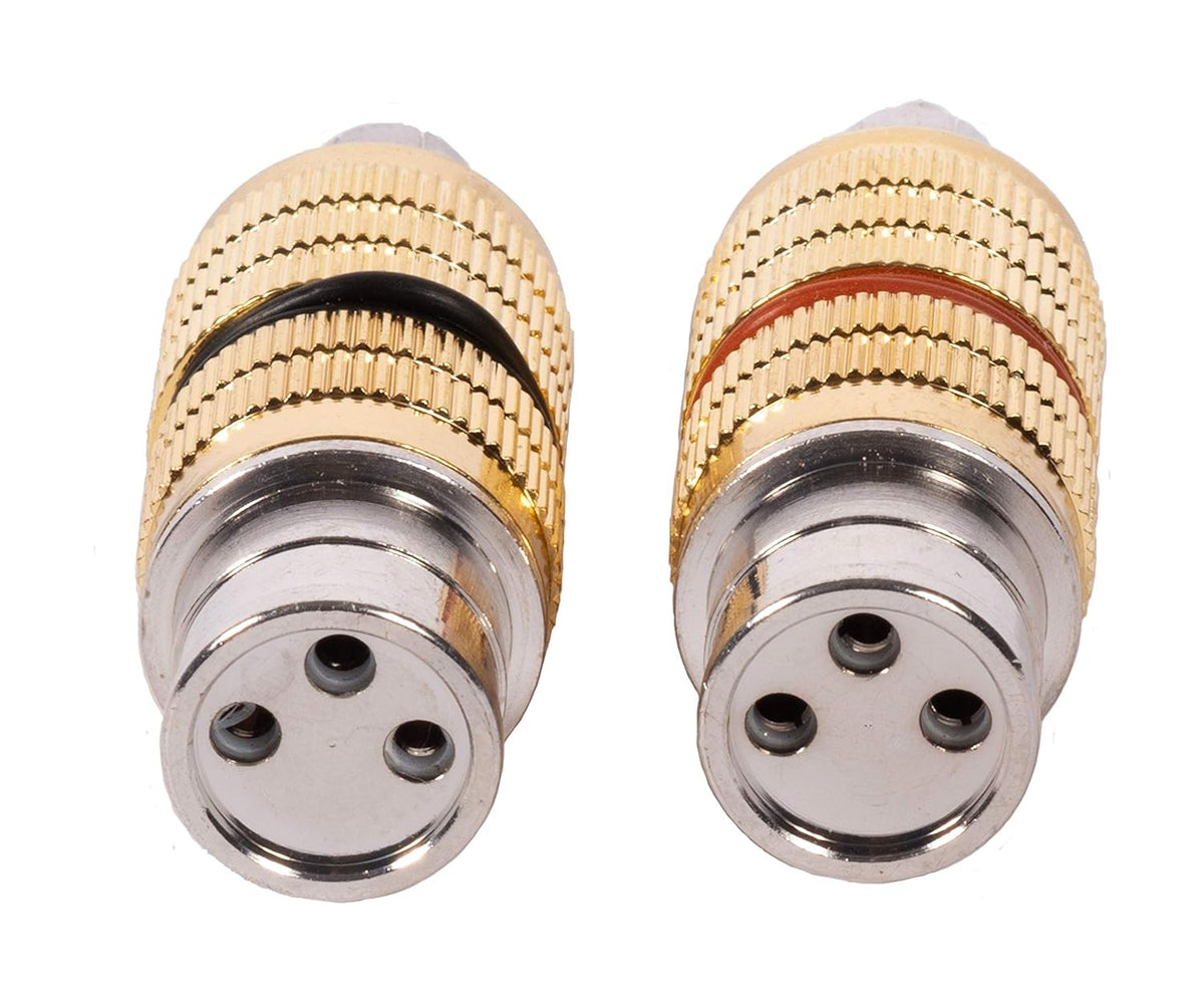 Female XLR to Male RCA Adapters 2 Pieces A815