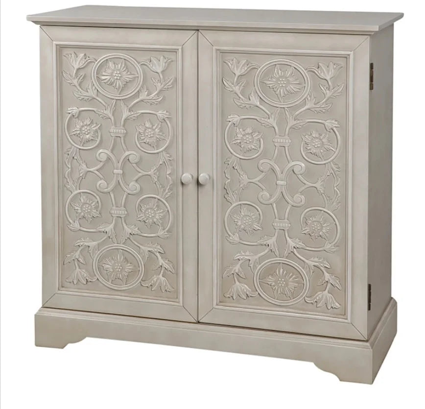 White 2 Door Wood Cabinet S1323