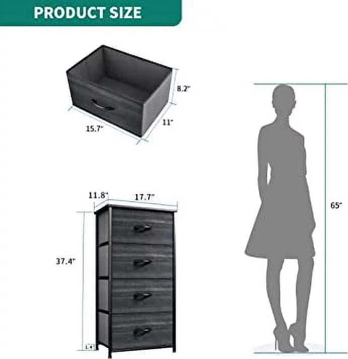 4 Drawer Fabric Storage Dresser F284