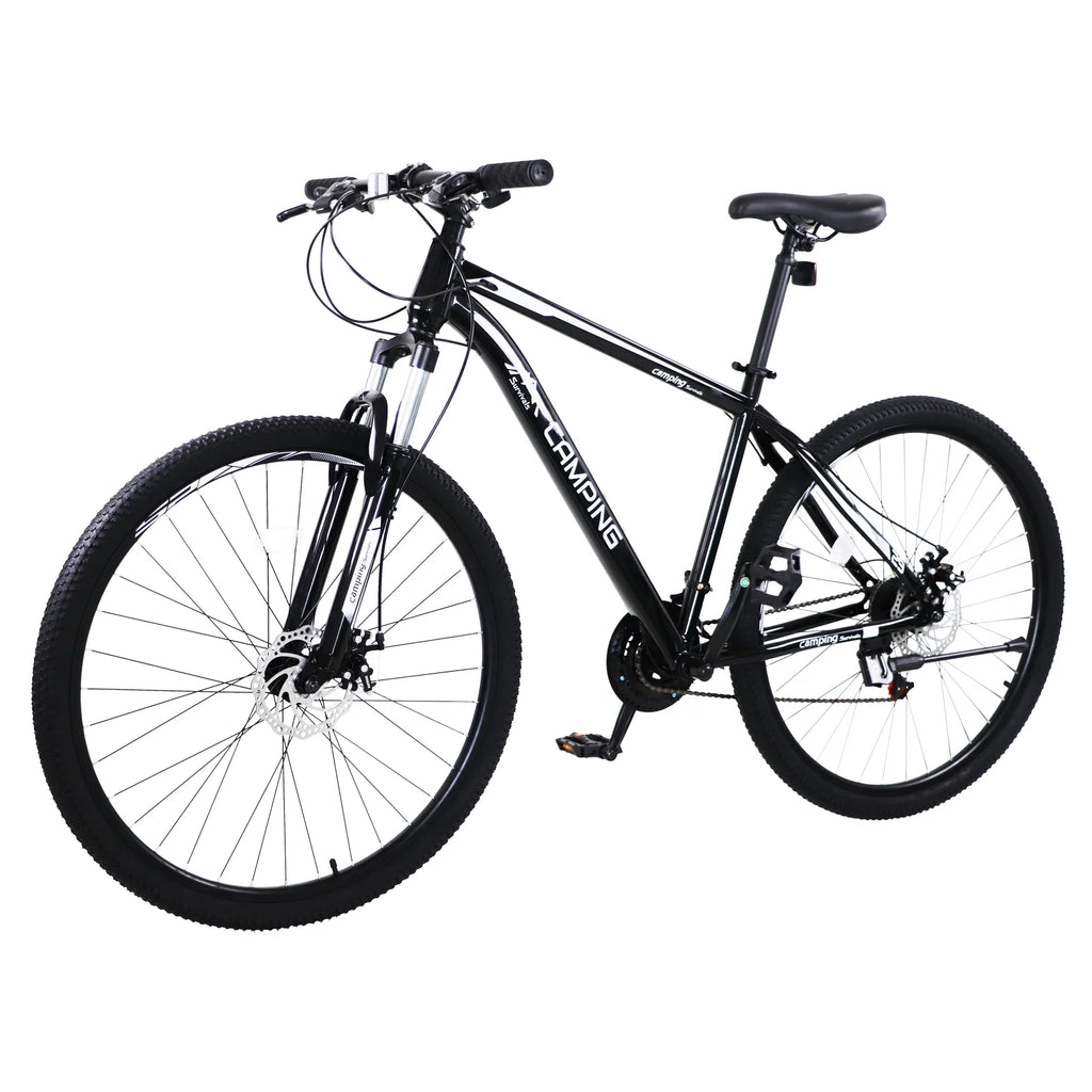 29in 21 Speed High Carbon Steel Mountain Bike Black D7301