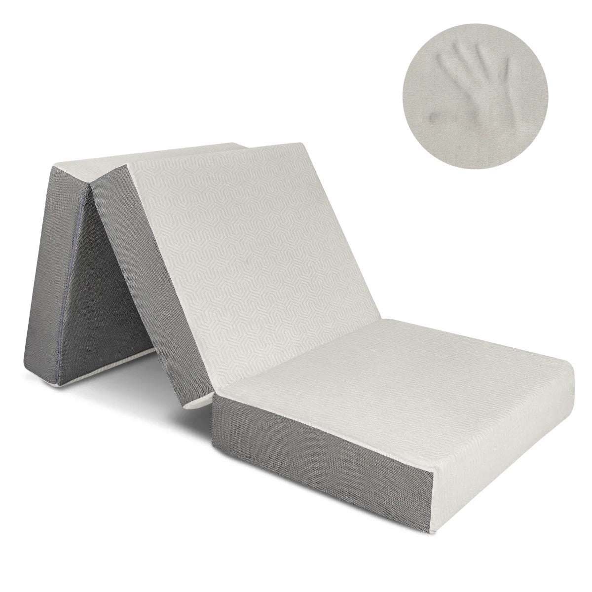 6-Inch Memory Foam Tri Folding Mattress E1428