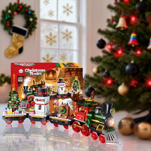 Christmas Train Building Toys Set 868pcs with LED Light I482