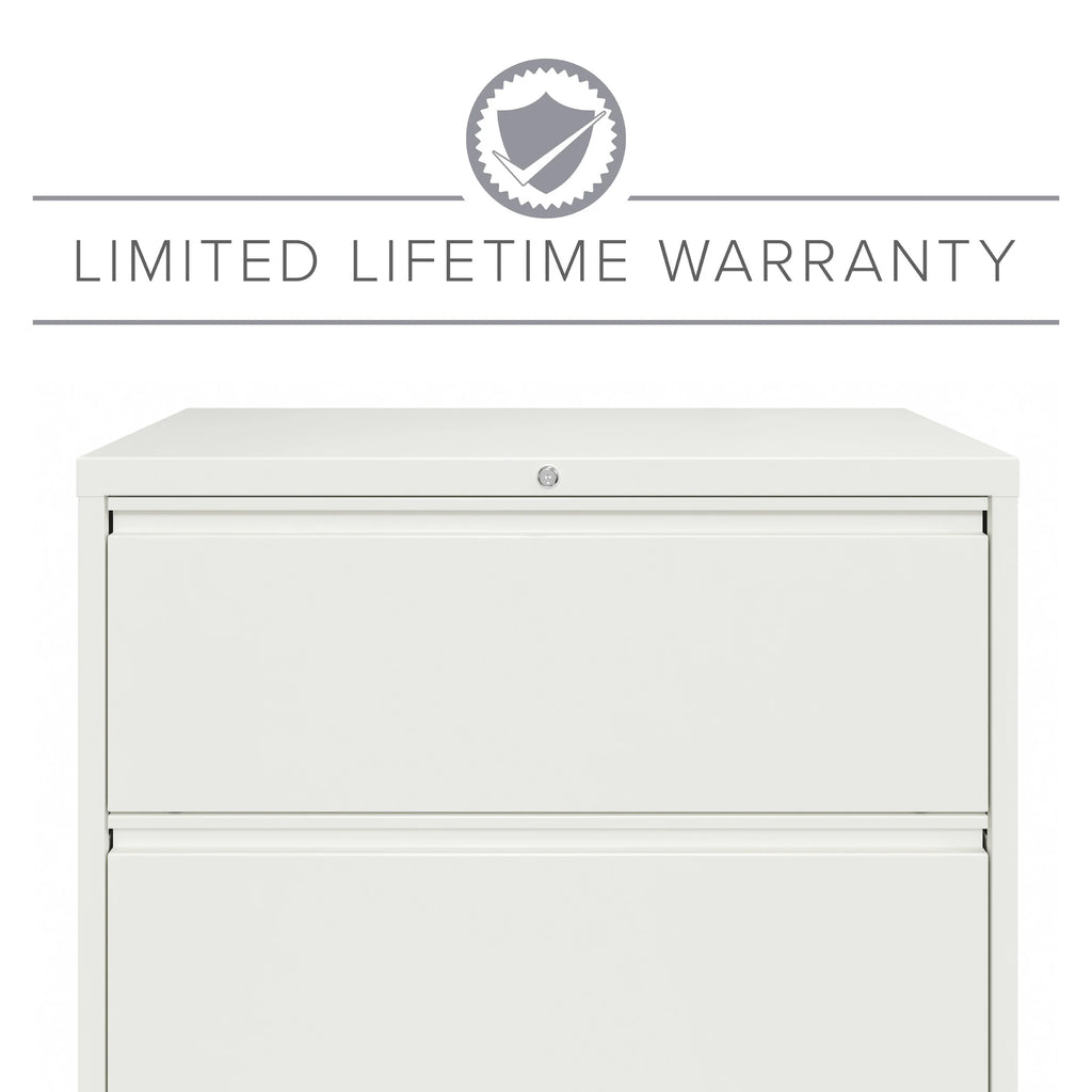 36 Inch Wide 4 Drawer Metal Lateral File Cabinet White V97188