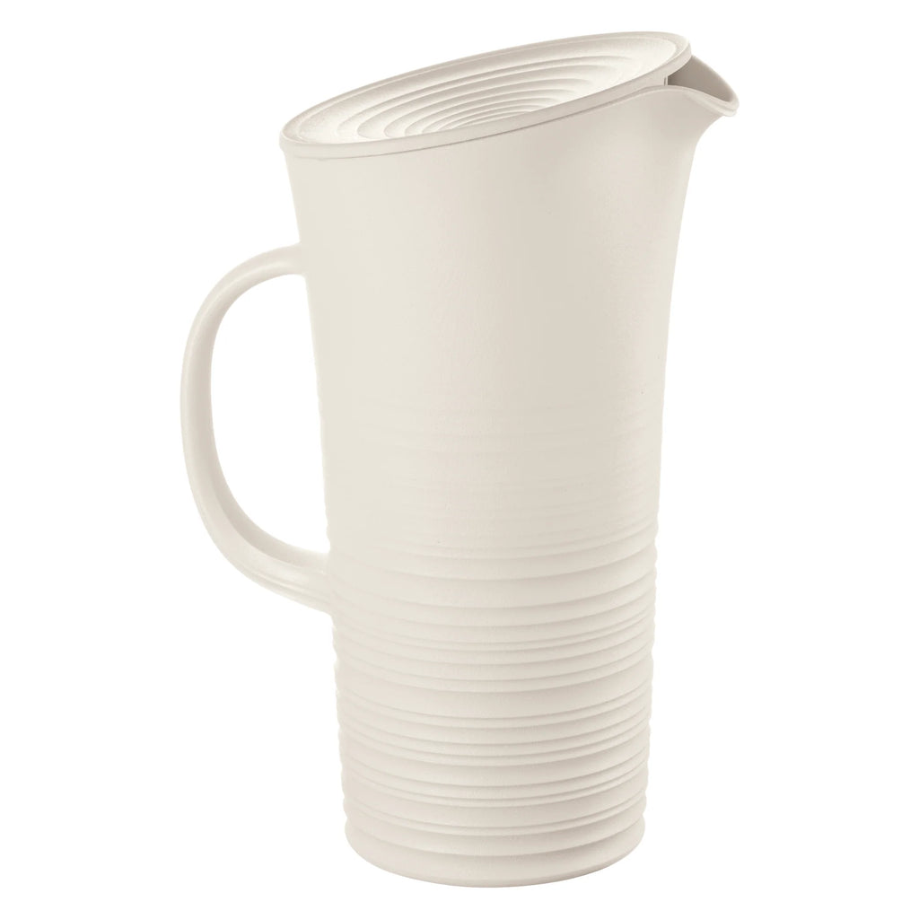 White Pitcher With Lid I55350
