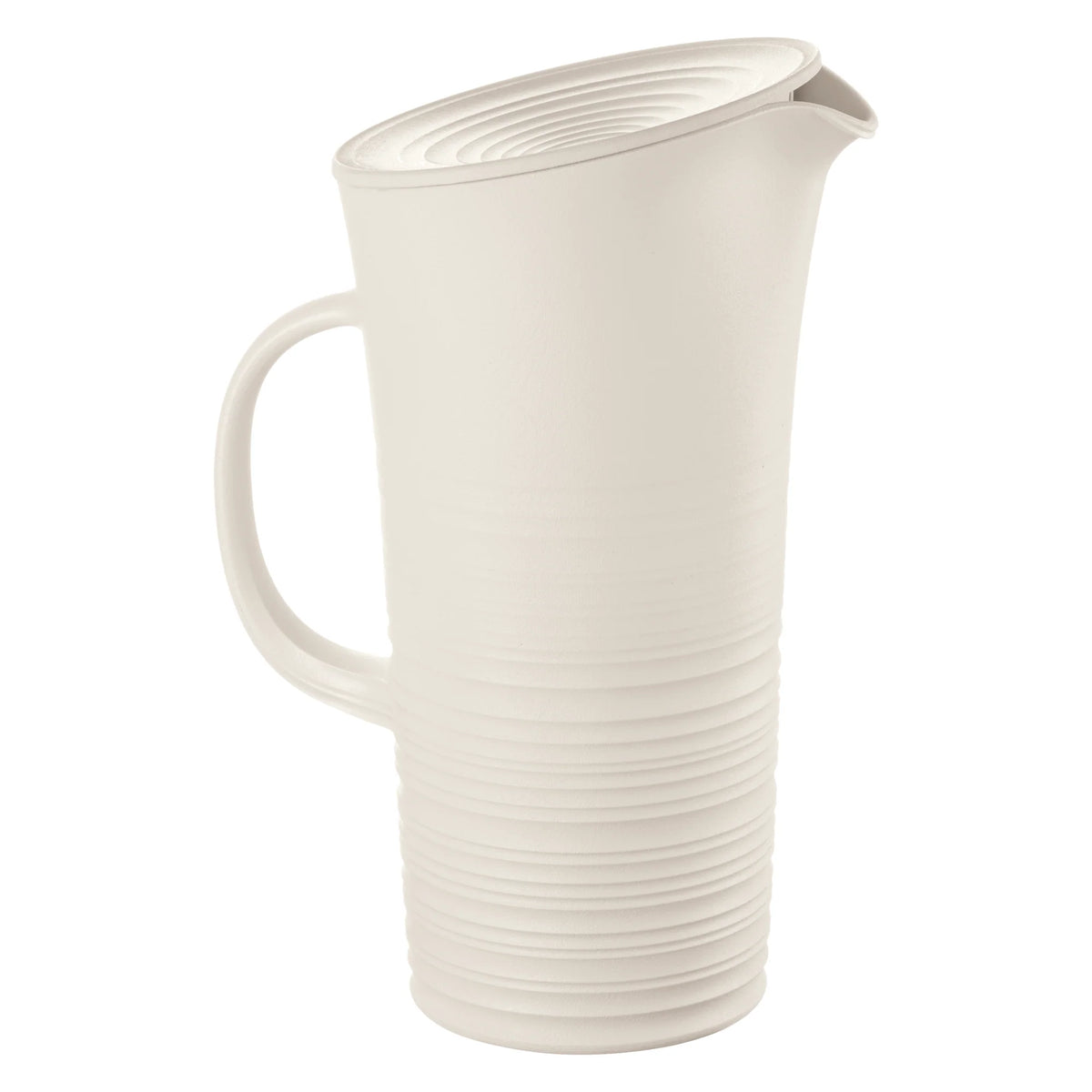 White Pitcher With Lid I55350