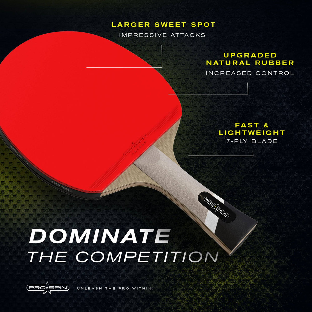 Carbon Table Tennis Racket 2 Pack V139402