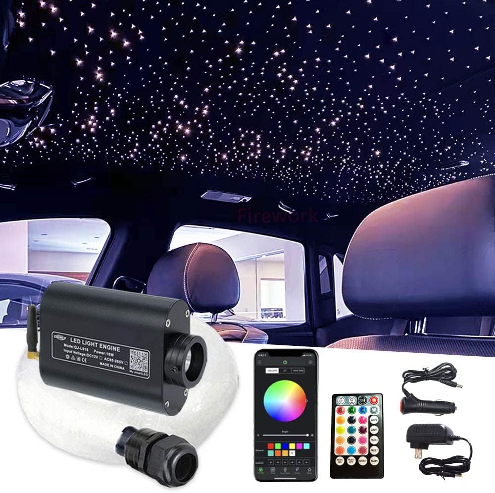 16W RGBW LED Fiber Optic Star Ceiling Light Kit P18479