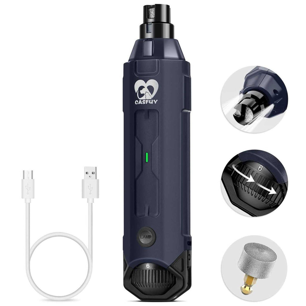 6-Speed Rechargeable Electric Dog Nail Grinder D60725