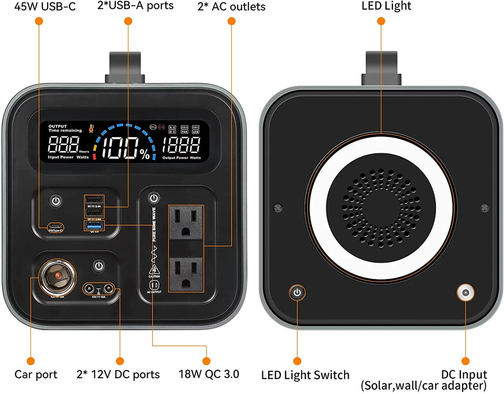 600 Watts Portable Power Station X542841