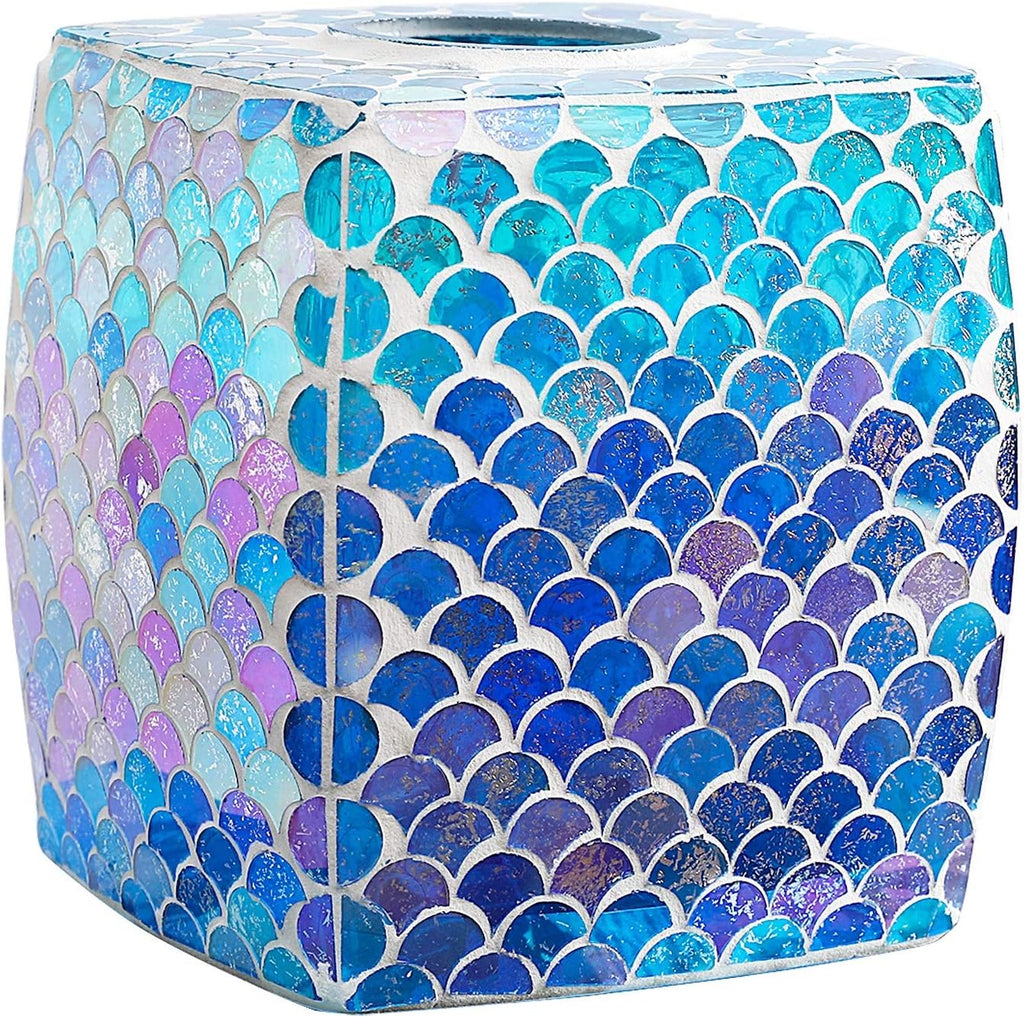 Mosaic Glass Tissue Holder K842