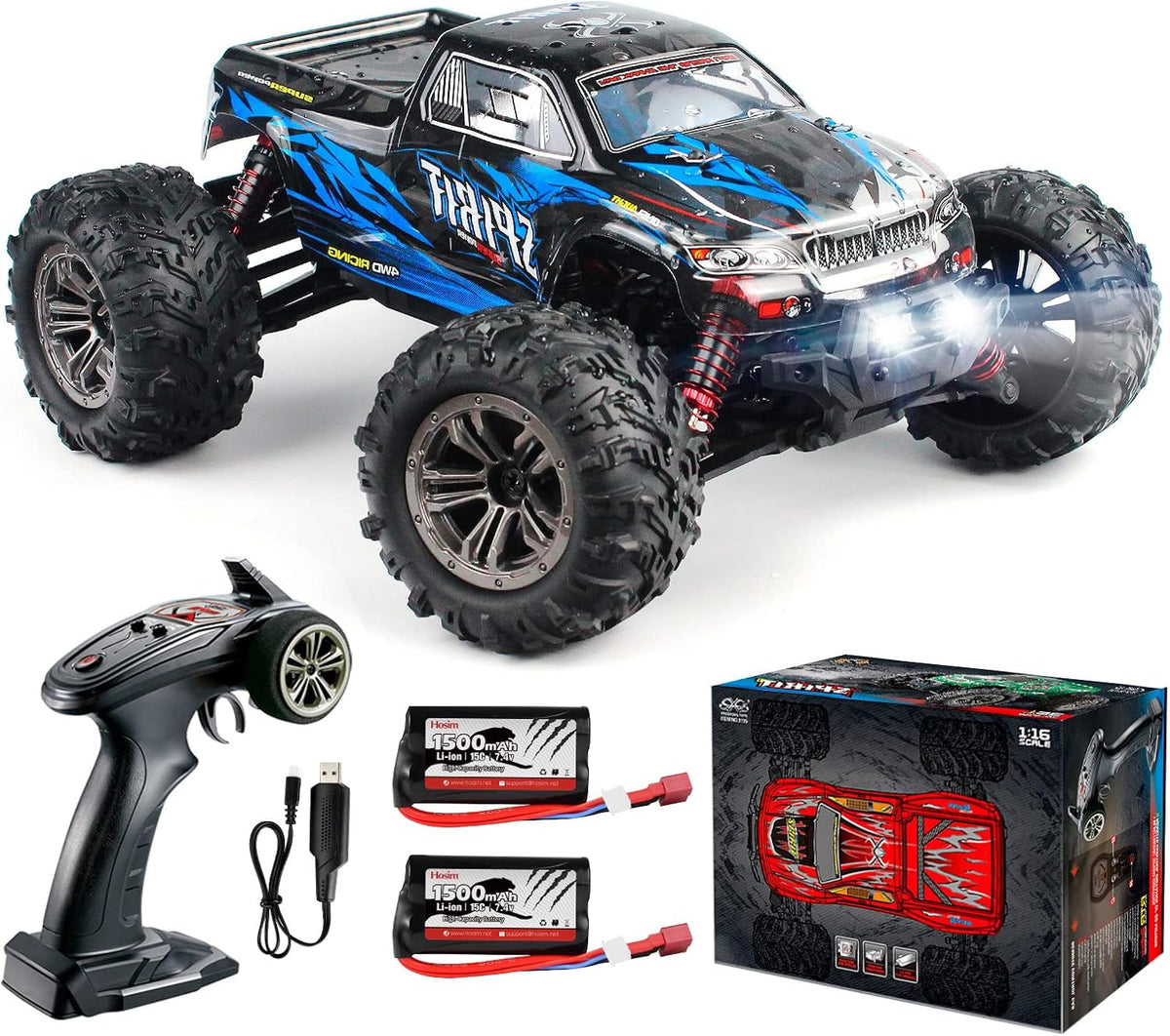 1:16 Scale 4WD Waterproof High Speed Electric RC Monster Truck L856661