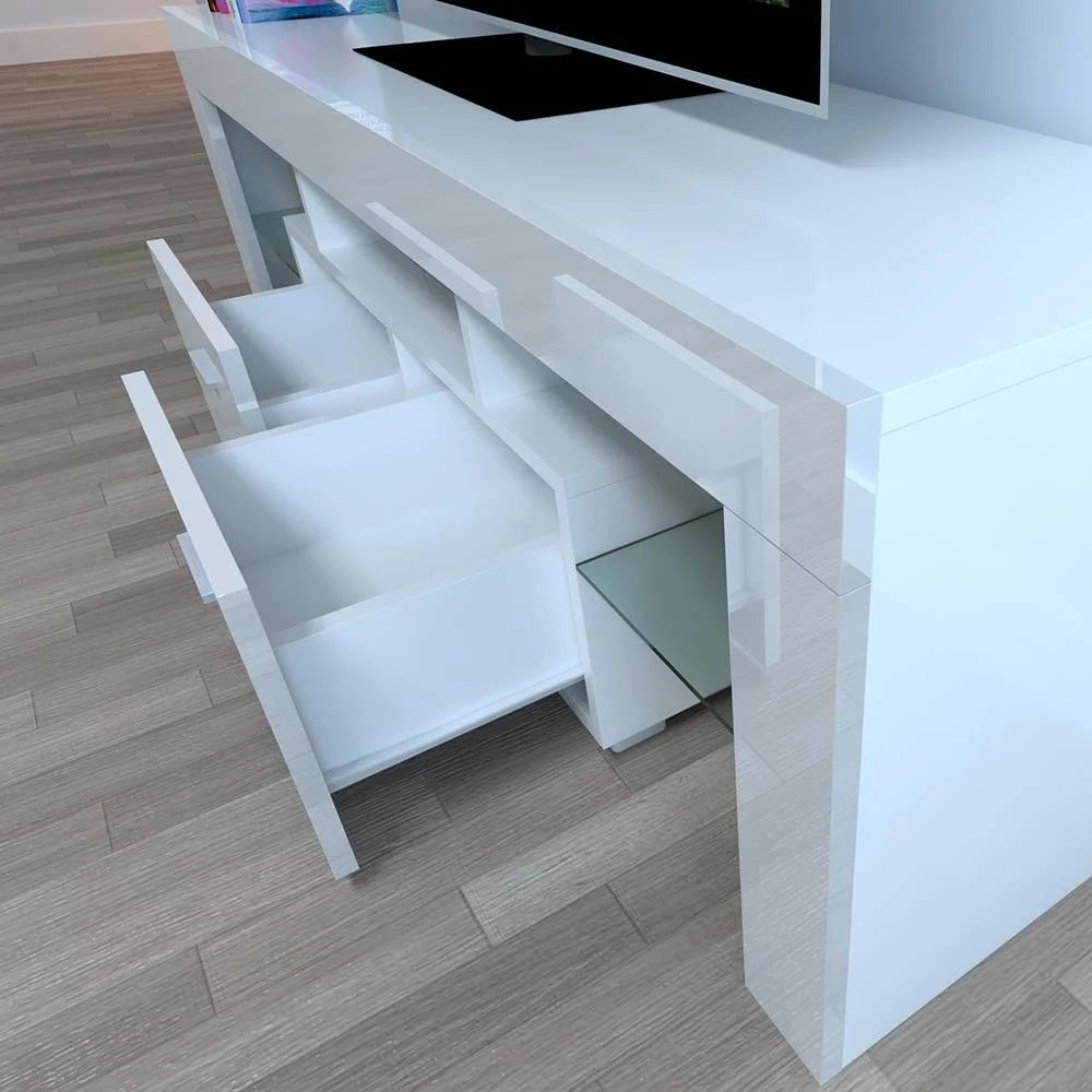 White Modern Rectangle Coffee Table W145757