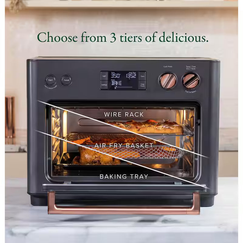 Matte Black 1,800 W Toaster Oven with 14 Modes B467418