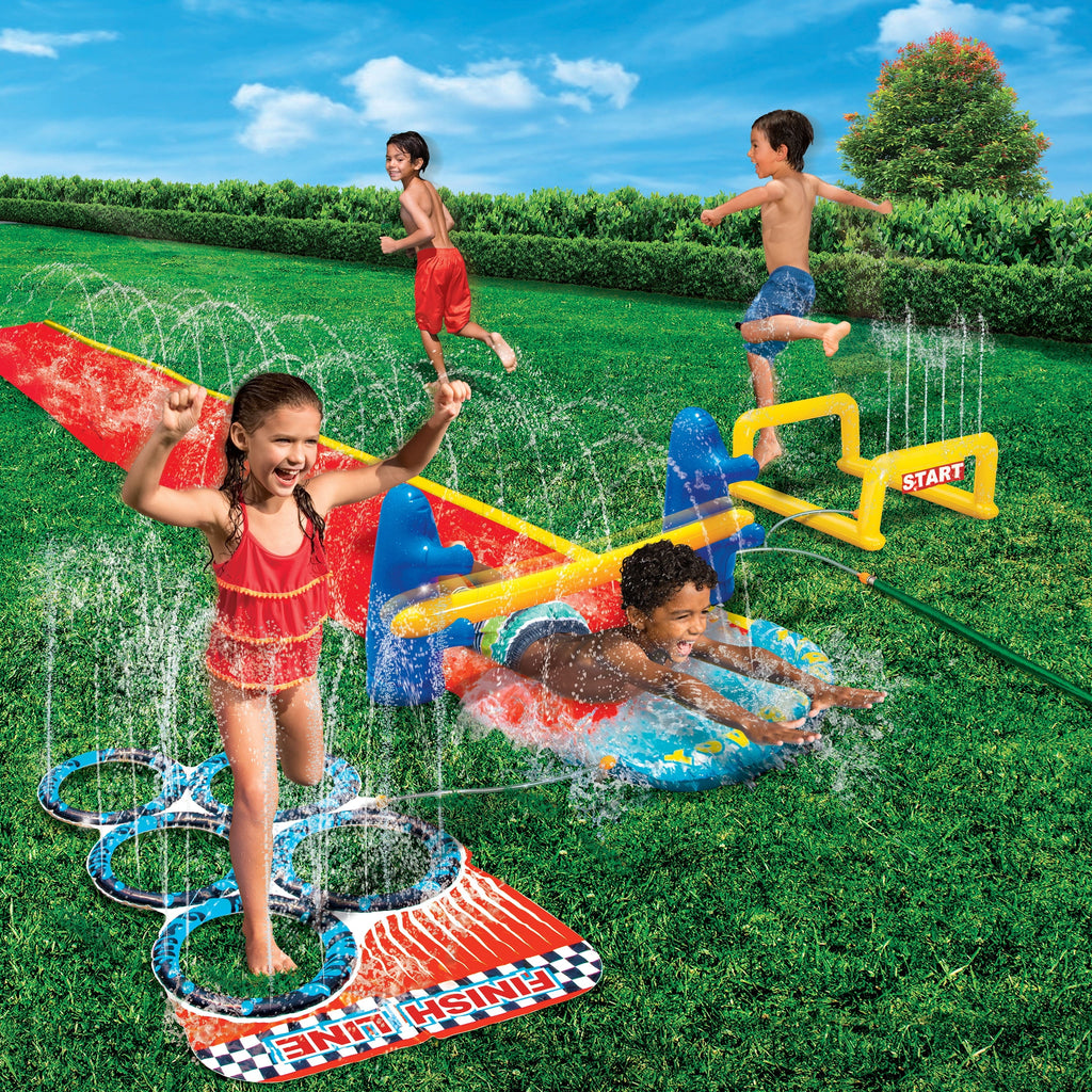 2-in-1 Obstacle Course Water Slide R587