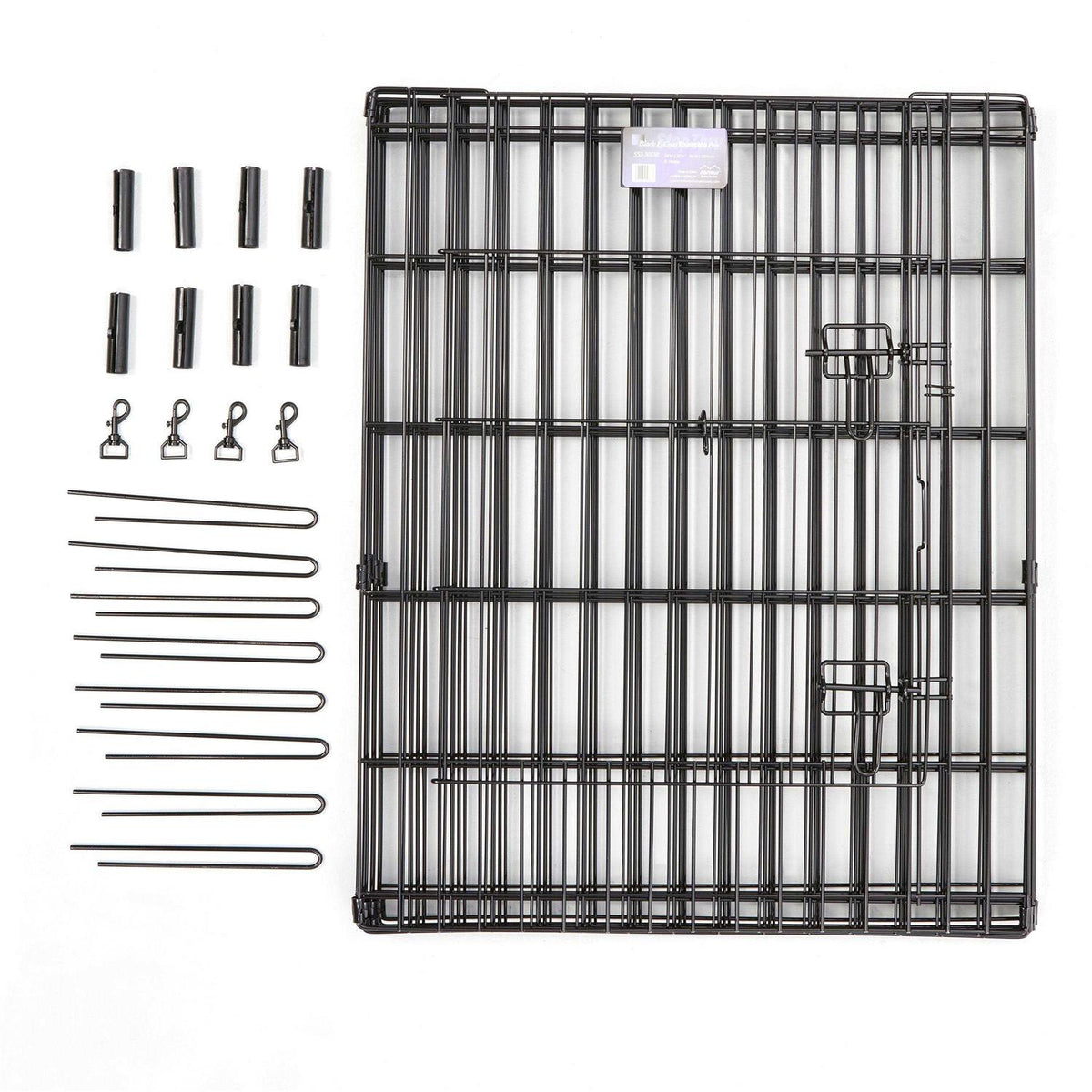 Black Exercise Pen with Door C883
