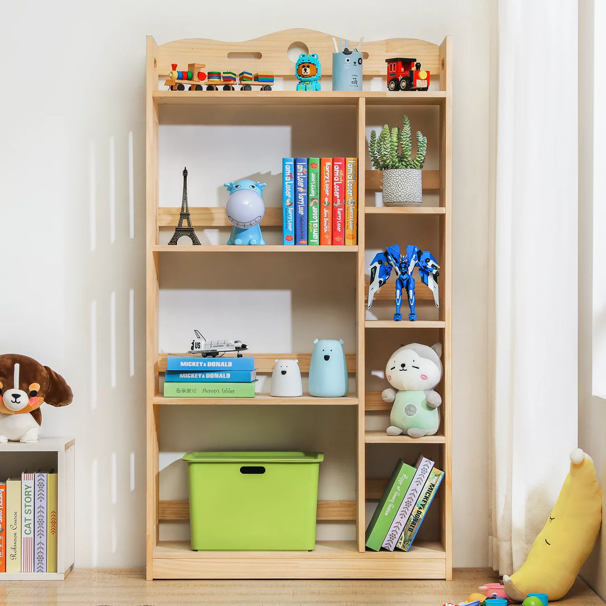 5 Tiers Wood Bookshelf L88187