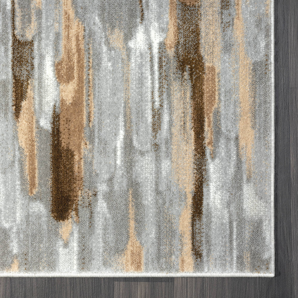 4 x 6 Grey Brown Area Rug A96106