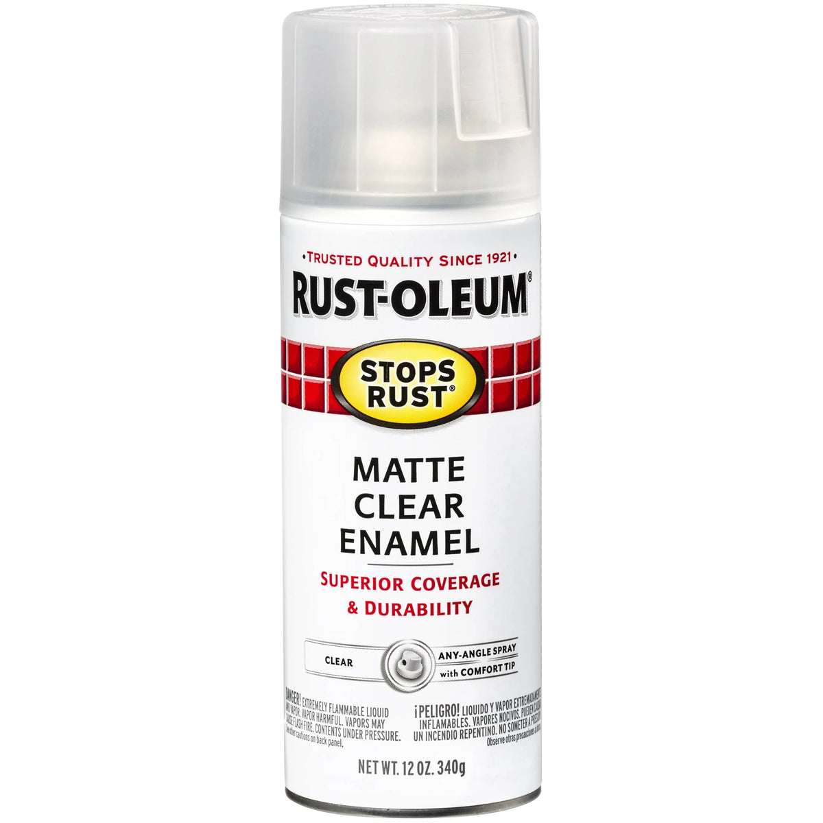 Clear Matte Protective Enamel Spray Paint, 12 oz T768
