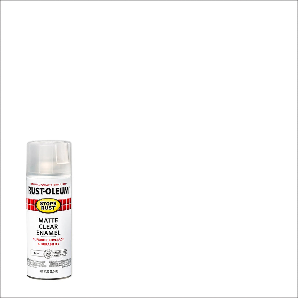 Clear Matte Protective Enamel Spray Paint, 12 oz T768