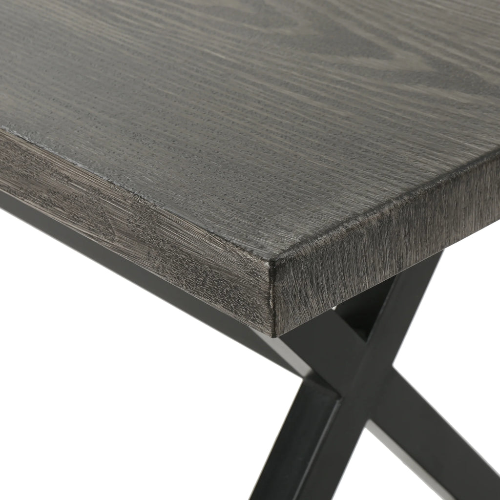 Gray Outdoor Aluminum Dining Bench A6508
