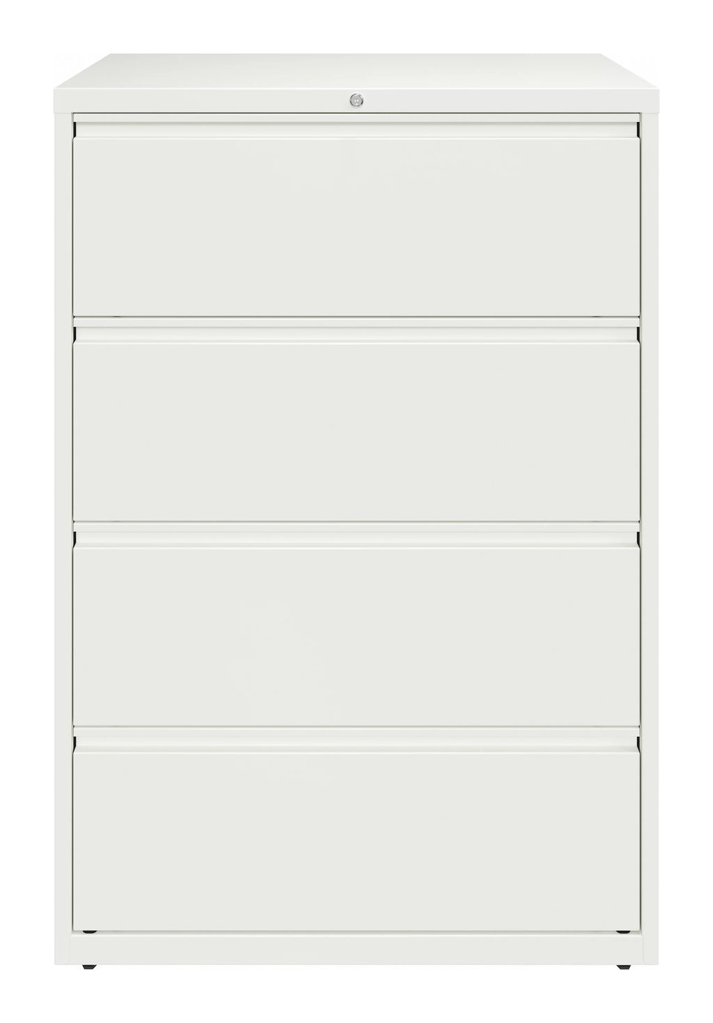 36 Inch Wide 4 Drawer Metal Lateral File Cabinet White V97188