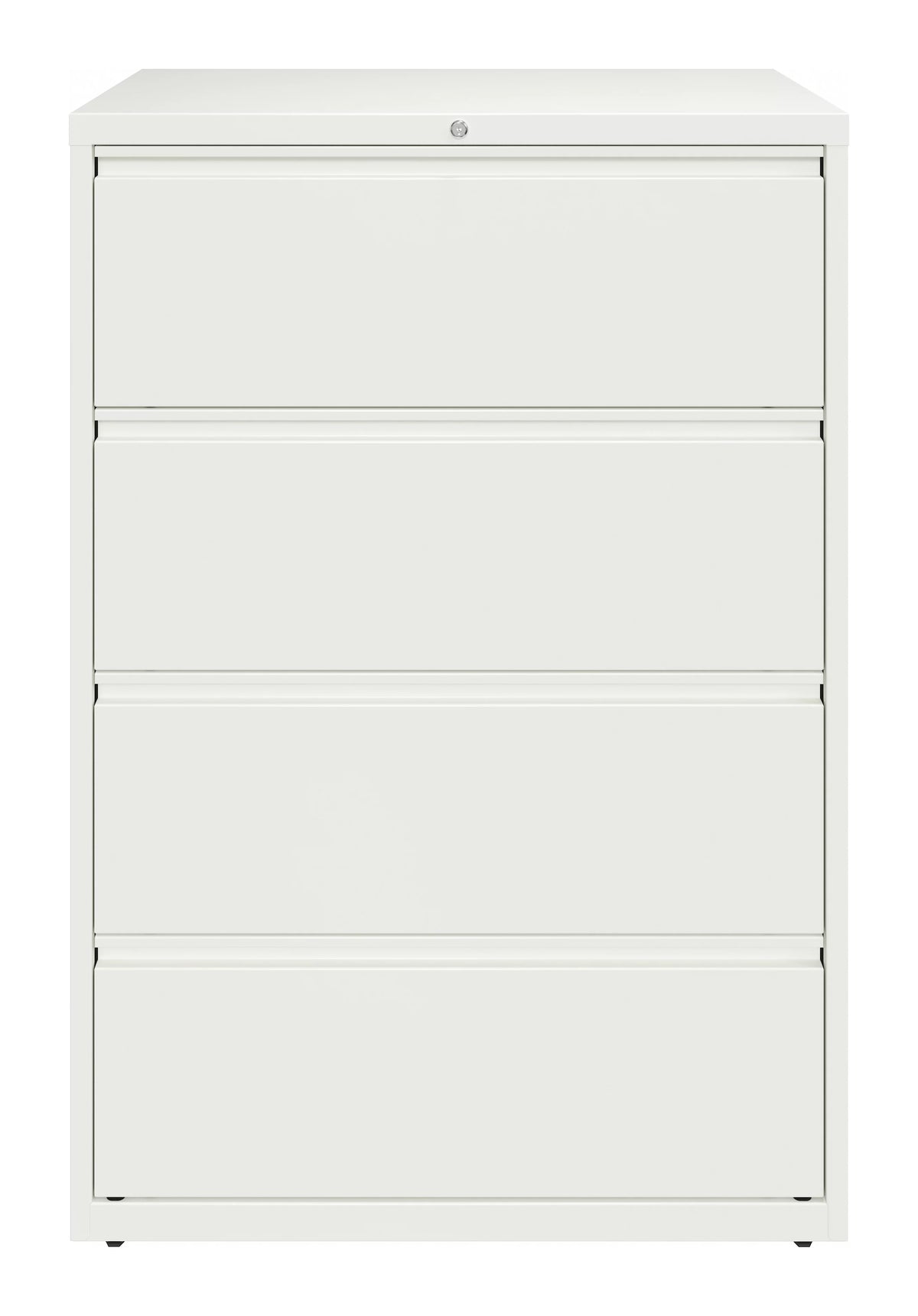 36 Inch Wide 4 Drawer Metal Lateral File Cabinet White V97188