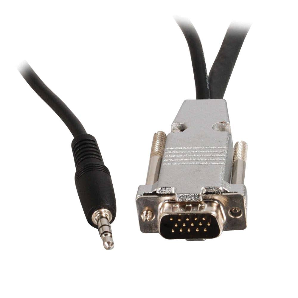 25ft Plenum-Rated HD15 UXGA M/F Extension Cable + 3.5mm M/M Audio P157283