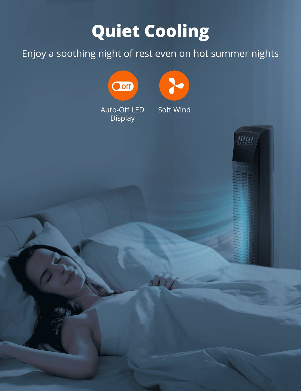 Oscillating Tower Fan with Remote S395263