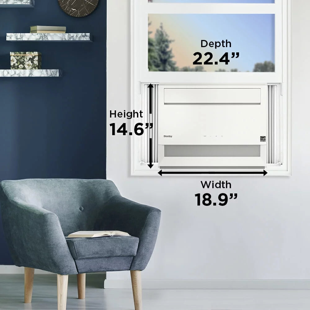12,000 BTU White Window AC P736