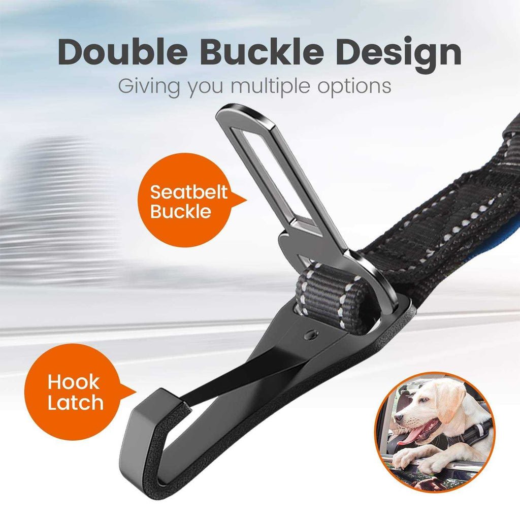 Dog Seat Belt Car Harness Reflective Bungee Y59228