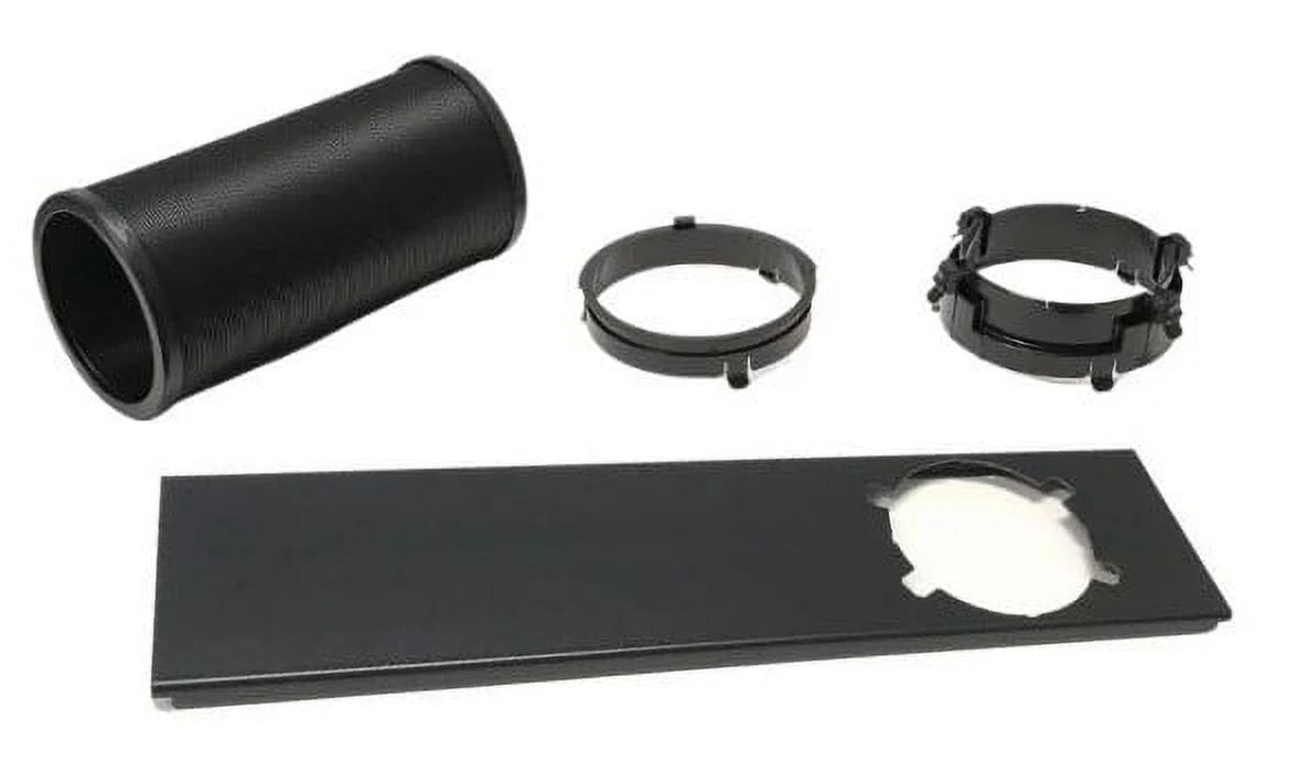Black Window Air Conditioner Exhaust Kit O998