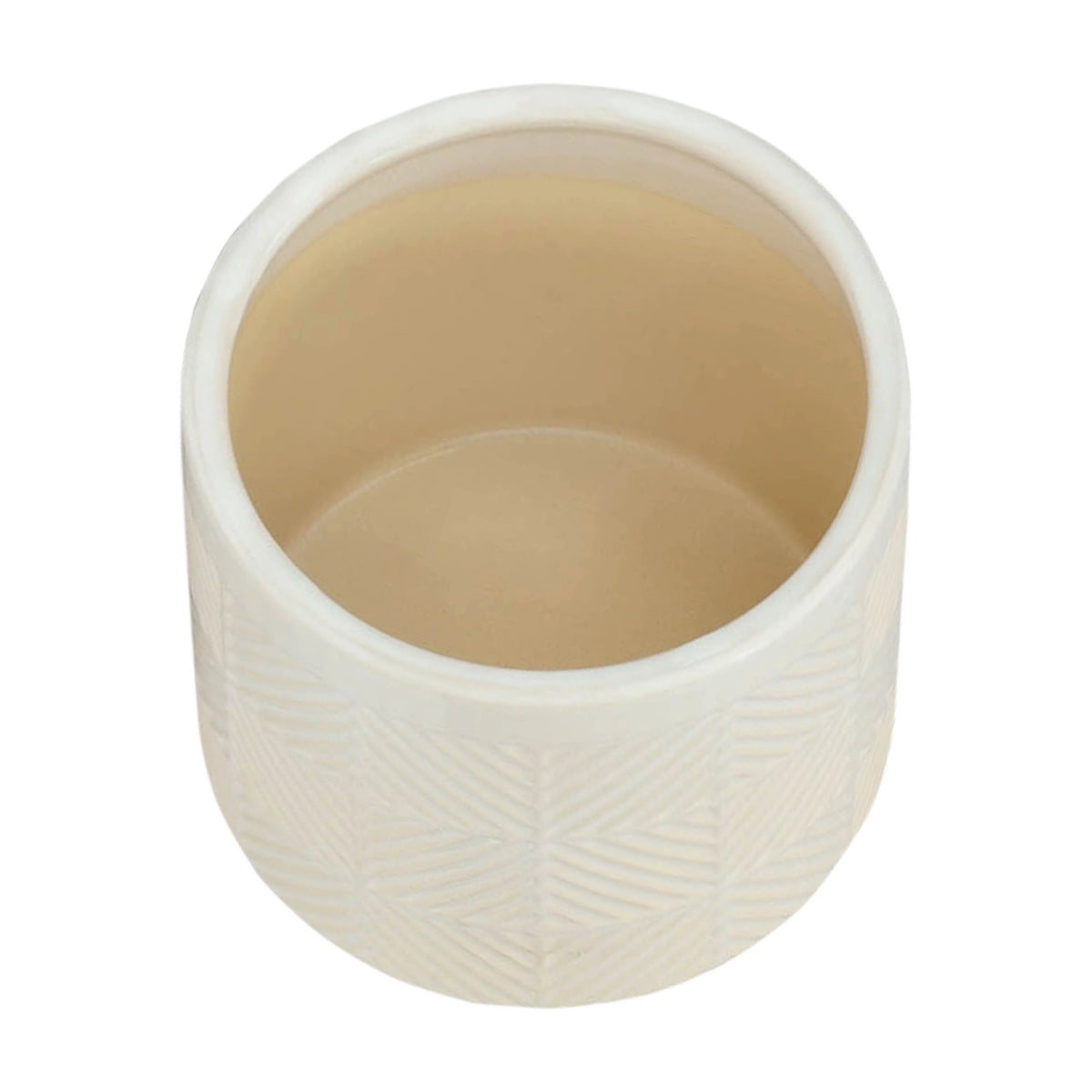 Set Of 2 8" Textured Ceramic Planters S429922