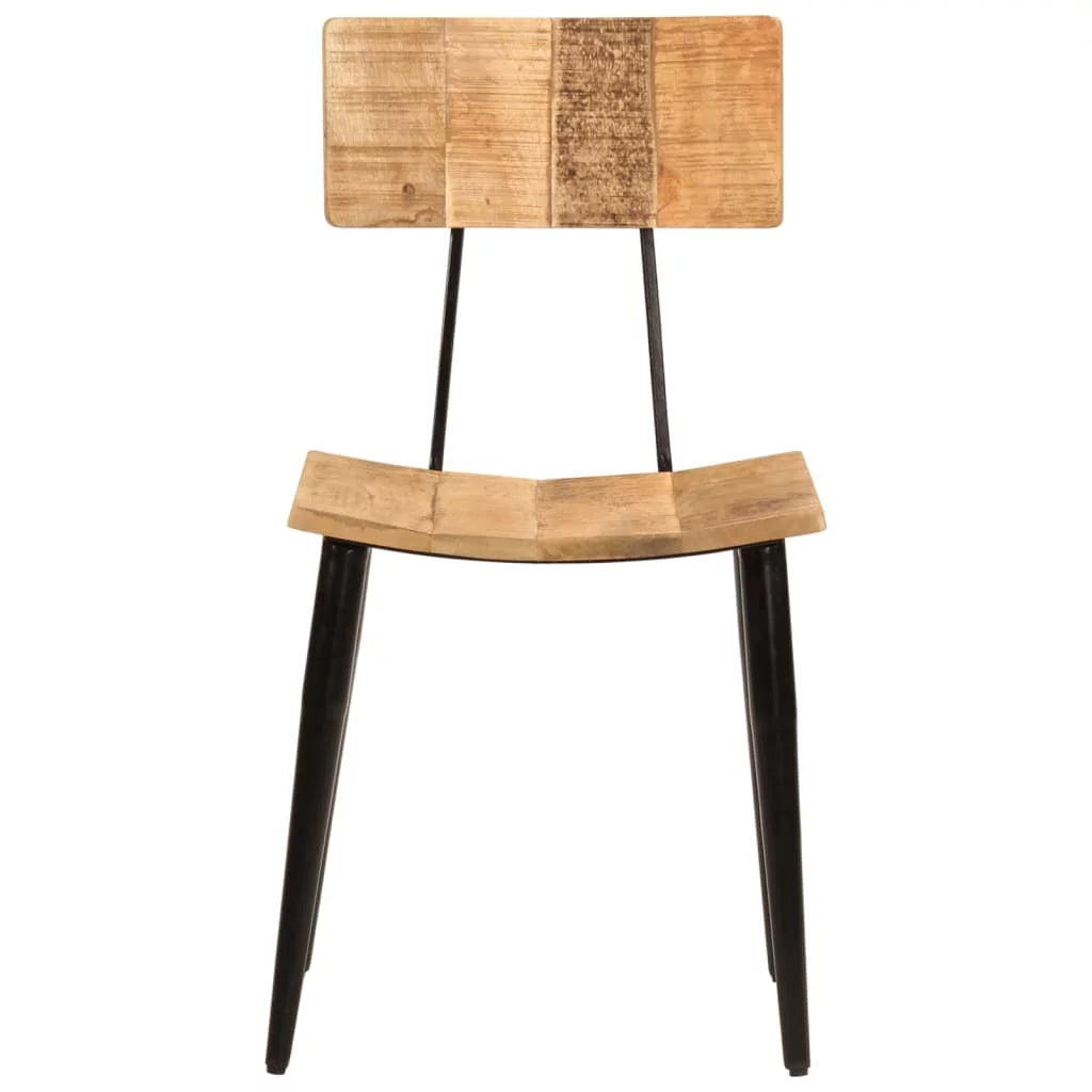 2 pcs Solid Wood Mango Dining Chairs N4766