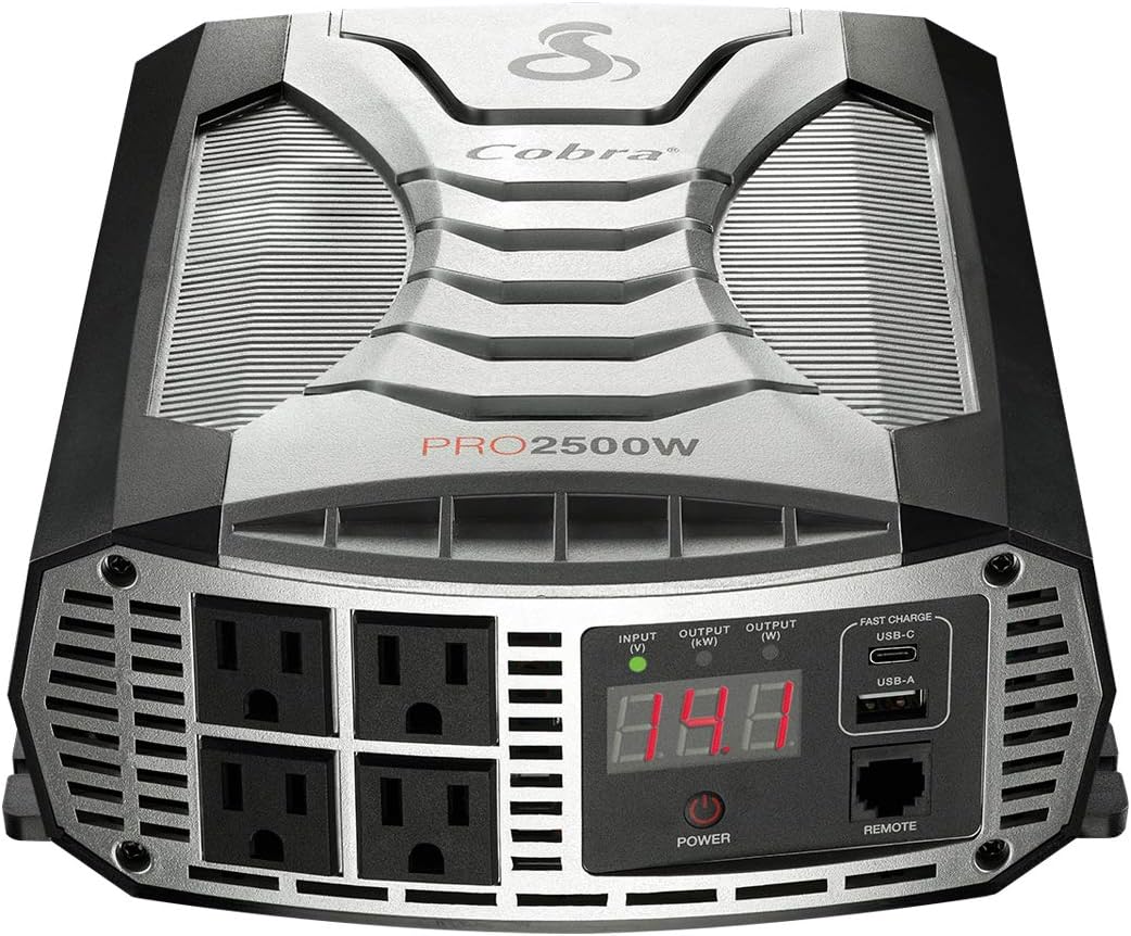 500W Portable Power Inverter with 2 AC Outlets and 2 USB Ports X1021