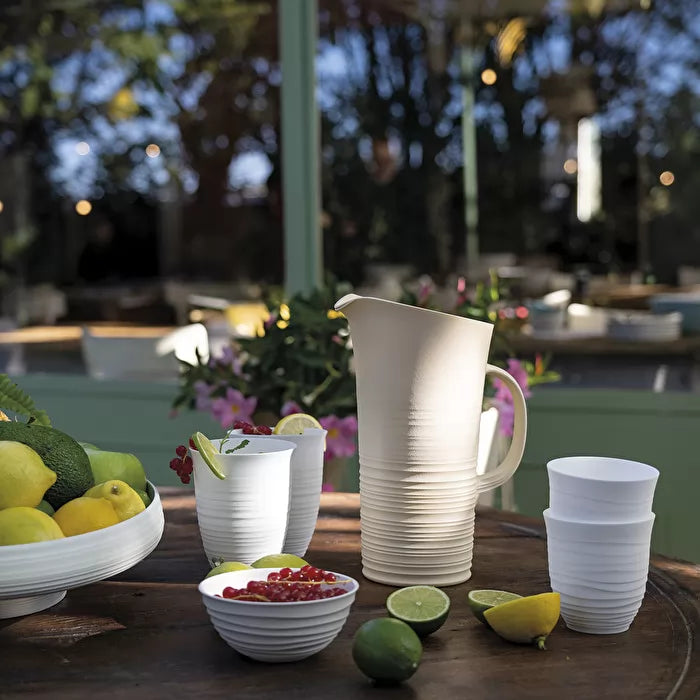 White Pitcher With Lid I55350