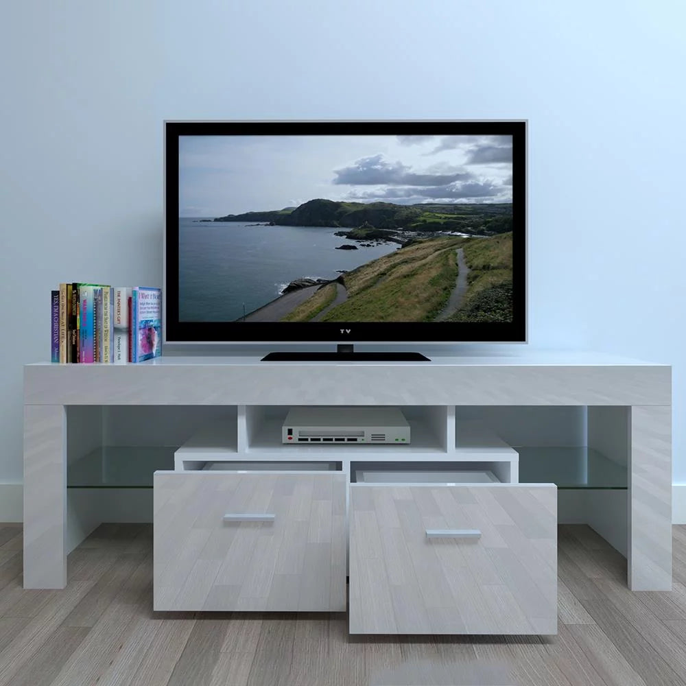 White Modern Rectangle Coffee Table W145757